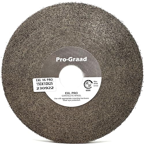 EXL PRO Deburring Wheel 6" x 3/8" x 1", 9S Fine, 94932 - style: 6" x 3/8" x 1"