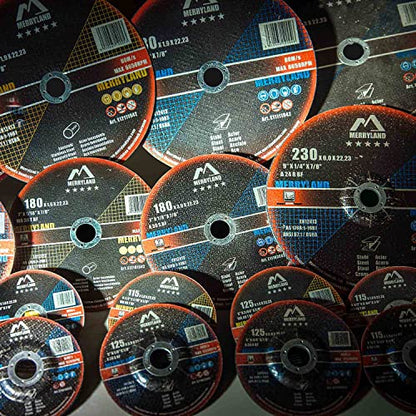 Merryland 50 Pack Cut Off Wheel 4 1/2 inch Cutting Metal Steel Craft-Line - style: 50 PCS