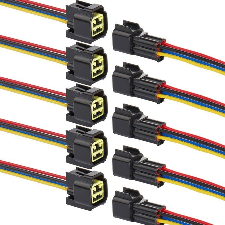 4 Pin Waterproof Connector,Waterproof Electrical Car Auto Wire - size: 4pin way