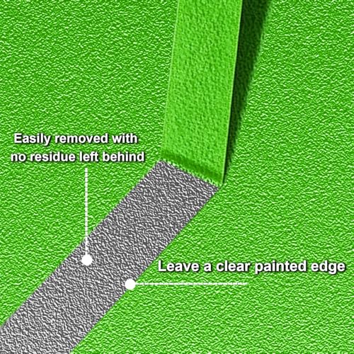 2roll Masking Tape (0.8" x55Yards Green) No Residue Universal Tape - color: Green, size: 0.8" x 55Yards