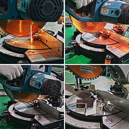 Luckyway 10 Inch Miter Saw Blade 52T with 5/8 Inch Arbor General Purpose Carbide Saw Blade for Cutting Wood, Aluminum and Non-Ferrous Metals - size: 10" / 52T, style: 10 Inch