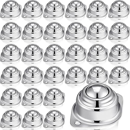 Gisafai 30 Pcs 1 Inch Roller Ball Transfer Bearing 400 Lbs Load Capacity - size: 1"
