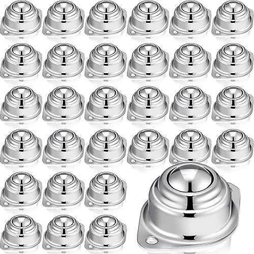 Gisafai 30 Pcs 1 Inch Roller Ball Transfer Bearing 400 Lbs Load Capacity - size: 1"