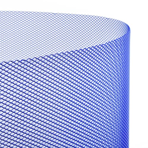 AggAuto Universal 40"x13" Car Grill Mesh 4x8mm Rhombic Hole Blue - size: 4x8mm Rhombus - Blue