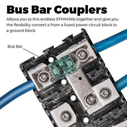NVX XFMMINI 4/8 Gauge Mini-ANL/MANL/AFS Modular Inline Fuse Holder - size: 4/8 Gauge, style: Mini-ANL/MANL/AFS Modular