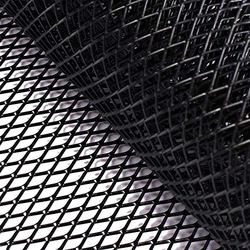 AggAuto 47x16 inches Car Pickup Truck Grill Mesh 8x16mm Rhombic Hole Black - color: Black, size: 8x16mm Rhombus