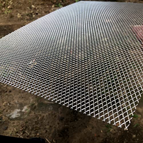 304 Stainless Steel Mesh Screen 16"X12" 4-Pack Wire Metal Mesh Screen Expanded Metal Sheet For Vent Window Screen Mesh Soil Sifter Chicken Wire Mesh Fire Pit Grate Pet Screen - size: 16"x12", style: 4-Pack 4x8mm Holes