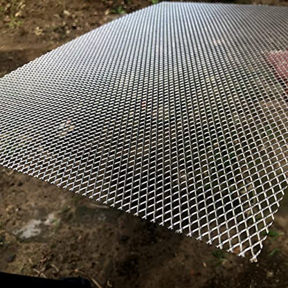 304 Stainless Steel Mesh Screen 16"X12" 4-Pack Wire Metal Mesh Screen Expanded Metal Sheet For Vent Window Screen Mesh Soil Sifter Chicken Wire Mesh Fire Pit Grate Pet Screen - size: 16"x12", style: 4-Pack 4x8mm Holes