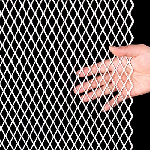 14 Gauge Stainless Expanded Metal 24"X16" Expanded & Perforated Sheets Metal Grate Screen/Fence Wire/Privacy Fence/Screen Door mesh - size: 24"x16", style: 14Gauge 0.4"x1" Holes