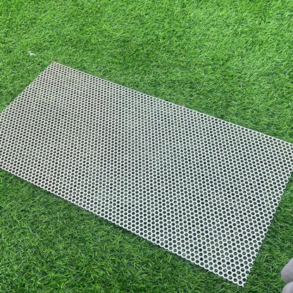23.6"x11.8" Perforated Metal Sheets 19 Gauge Expanded Metal Mesh Opening Hexagonal Hole 1/4" (About 6mm) Perforated 304 Stainless Steel Sheet Mesh Screen Panel Decorative Panel Decorati Plate - size: 23.6"x11.8", style: Hexagonal Hole 6mm