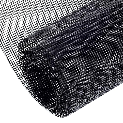 AggAuto 47x16 inches Car Pickup Truck Grill Mesh 1mm Round Hole Black - color: Black, size: 1mm Round Hole