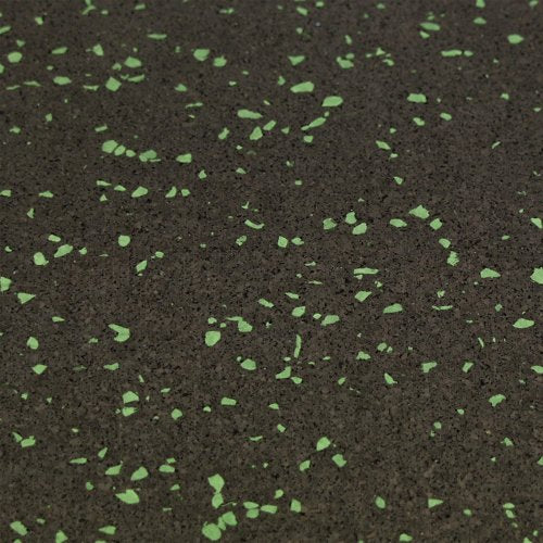 Rubber-Cal Elephant Bark Flooring 3/8-inch T x 4-feet - color: Green Dot, size: 60"L x 48"W x 0.4"Th