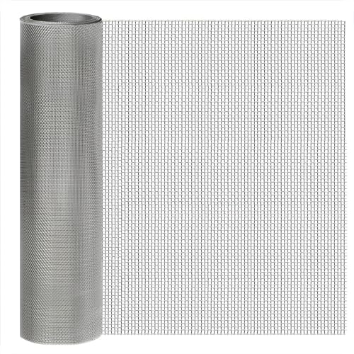 10 Mesh Stainless Steel Wire Mesh Screen 304, 15.7"x 147", 2mm Hole - size: 15.7"x147"(40x375cm), style: 10Mesh x 0.45mm