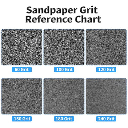 12 Pcs Detail Sander Sandpaper, 100 Grit Triangular Sandpapers - size: 100 Grit