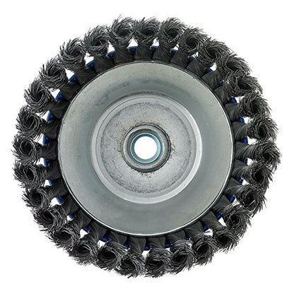 Mercer Industries 189040 - 6" x 5/8"-11 Knot Cup Brush, .014 Carbon Steel Wire - color: .014 Carbon Steel, size: 6" x 5/8"-11, style: Knot Cup