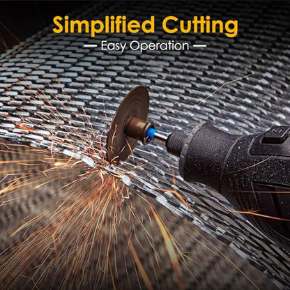 44 Pcs Cutting Wheel Set Compatible with Plastic for Rotary Tool - color: Sliver