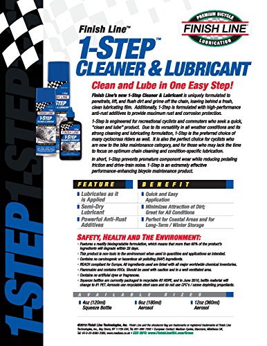 Finish Line 1-Step Cleaner & Lubricant 6 fl oz Aerosol