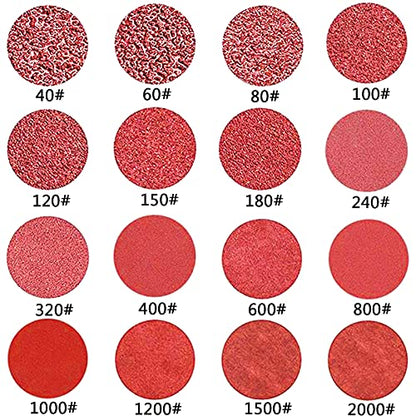 320PCS 40-2000 Grit Assortment 3 Inch Sanding Discs Attachment - size: 3 inch - 40-2000 grit