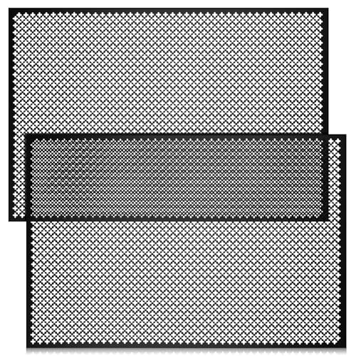 Gisafai 2 Pcs Decorative Cloverleaf Aluminum Sheet 24 x 36 x 0.02 in Black - color: Black