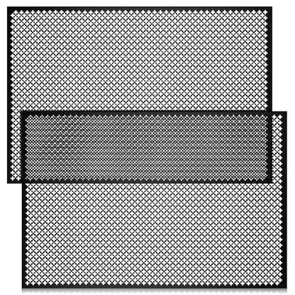 Gisafai 2 Pcs Decorative Cloverleaf Aluminum Sheet 24 x 36 x 0.02 in Black - color: Black