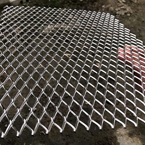 14 Gauge Stainless Expanded Metal 15.5"X12" Expanded & Perforated Sheets Metal Grate Screen/Fence Wire/Privacy Fence/Screen Door mesh - size: 15.5"x12", style: 14Gauge 0.4"x1" Holes