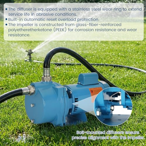 GT15 Self-Priming Single Phase Centrifugal Pump,1-1/2 HP,115/230V