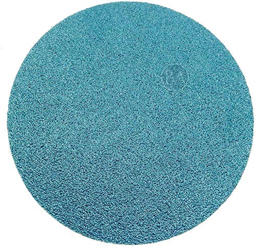 Benchmark Abrasives 5" Premium Zirconia No Hole PSA Discs, Self Adhesive Random Orbital Sander Discs for Sanding Polishing on Metal Wood Fiberglass (10 Pack) - 80 Grit