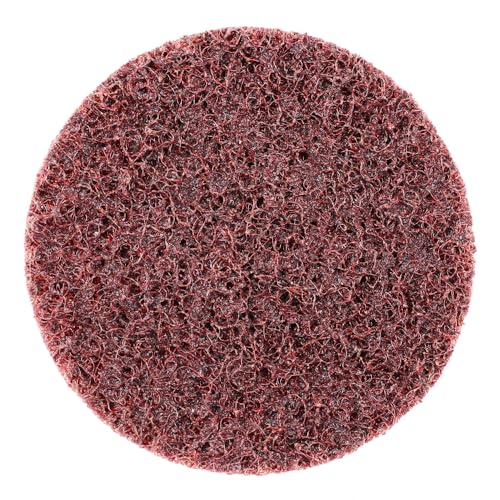 BHA Surface Conditioning Quick Change Discs, 3" Red (Medium) Prep Pad - 25 Pack - color: Red