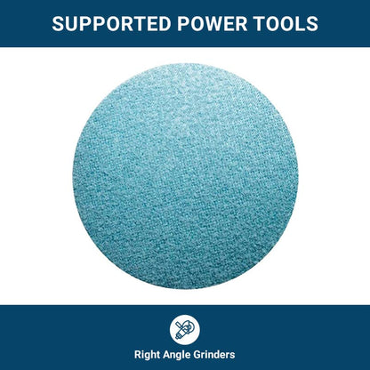 Benchmark Abrasives 5" Hook & Loop Surface Conditioning Non-Woven Discs for Paint Removal Sanding Polishing Deburring Cleaning, Angle Grinder Abrasive Discs (10 Pack) - (Blue - Fine)