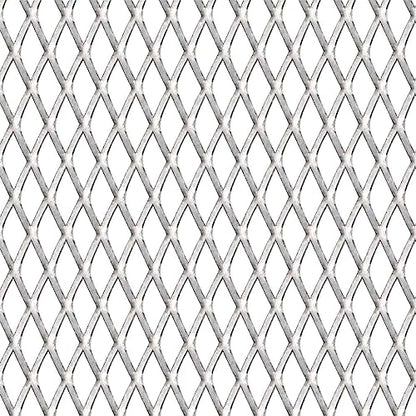 Expanded Metal Mesh Panel, 39.4" x 33.5" Garden Wire Fence, Heavy Duty Stainless Steel Security Panel with 1.8" x 0.8" Grid for Animal Enclosures and DIY Repairs - color: Silver-B, size: 39.4" x 33.5"