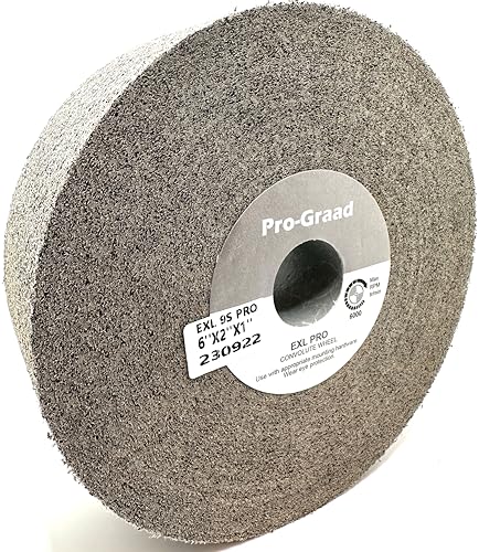 EXL PRO Deburring Wheel 6" x 2" x 1", 9S Fine, 94906 - style: 6" x 2" x 1"