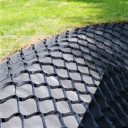 Geocell 2inch Tall Gravel Stabilizing Grid Panels 230sf per Panel - Made in USA - Paver and Flagstone Base, Patios, Walkways, Trails, Landscaping, Shed Foundations - 1885lbs per SF Strength