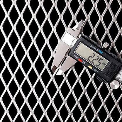 14 Gauge Stainless Expanded Metal 24"X16" Expanded & Perforated Sheets Metal Grate Screen/Fence Wire/Privacy Fence/Screen Door mesh - size: 24"x16", style: 14Gauge 0.4"x1" Holes
