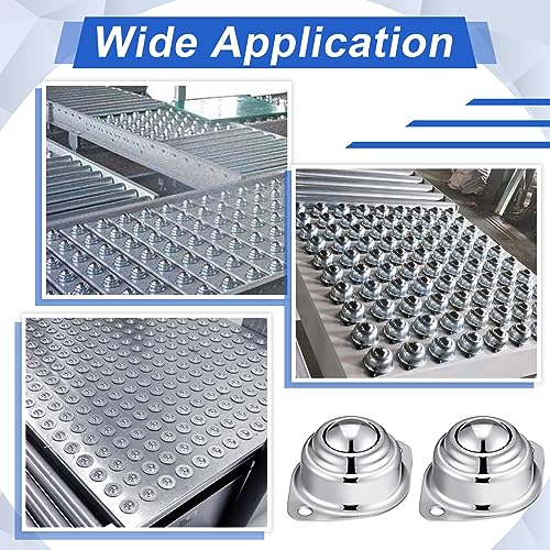 Gisafai 30 Pcs 1 Inch Roller Ball Transfer Bearing 400 Lbs Load Capacity - size: 1"