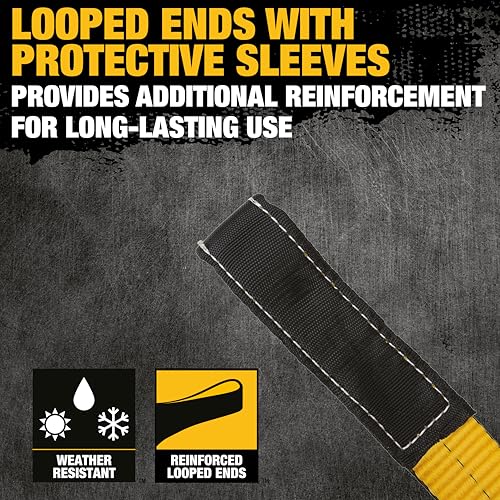 DEWALT 2"×16', 2-Ply, Type 3, Class 7 Heavy-Duty Lifting Sling, 1-Pack - size: 2” x 16’, style: Single