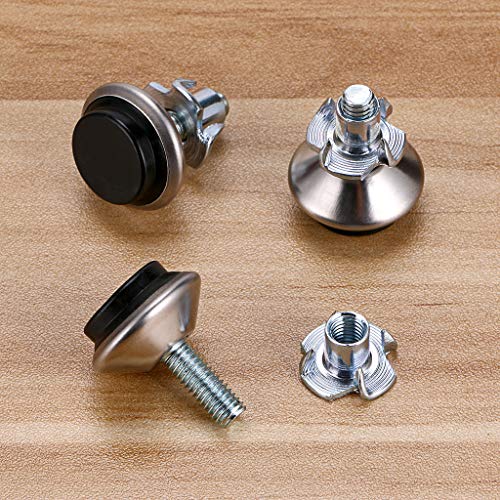 OwnMy M6 Adjustable Swivel Leveling Feet 12PCS Metal Adjustable Table Feet