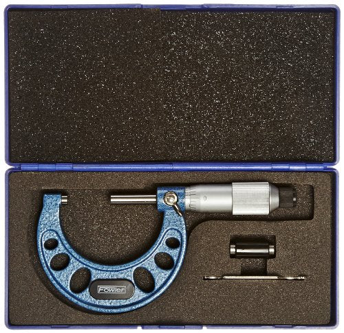 Fowler 52-240-002-1, Outside Inch Micrometer with 1-2" Measuring Range - size: 1-2 inches, style: Friction With Standard