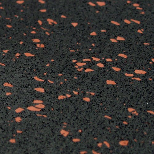 Rubber-Cal Elephant Bark Flooring 3/8-inch T x 4-feet - color: Red Dot, size: 54"L x 48"W x 0.4"Th