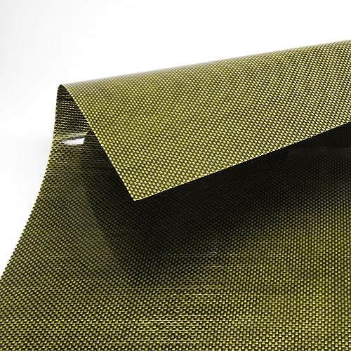 SpeedyFPV 500x400x0.3mm 3k Carbon Fiber/Aramid Combination Veneer Sheet Panel Gloss (Twill Weave)