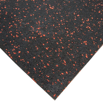 Rubber-Cal Elephant Bark Flooring 3/8-inch T x 4-feet - color: Red Dot, size: 48"L x 48"W x 0.4"Th