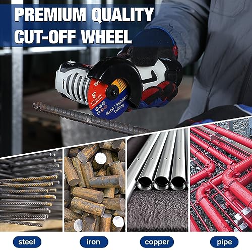 WORKPRO 20-Pack 3" x 3/8" Cut-Off Wheels