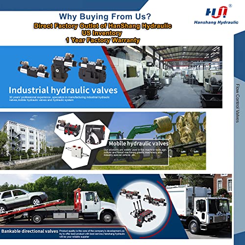 Hydraulic Adjustable Flow Directional Control Valve (1/2" NPT Port, 30 GPM, FC51 without Relief) - size: 1/2" NPT Port, 30 GPM, style: FC51 without Relief