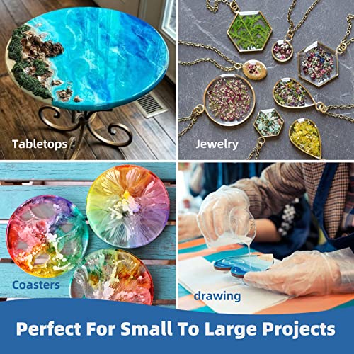 TAKIMO 1 Gallon Crystal Clear Epoxy Resin Kit, Bubble Free Self-Leveling Resin for Art, Crafts, Coating & DIY Projects, High Gloss 1:1 Epoxy Resin for Beginners & Pros - size: 1 Gallon Not Yellowing Epoxy Kit
