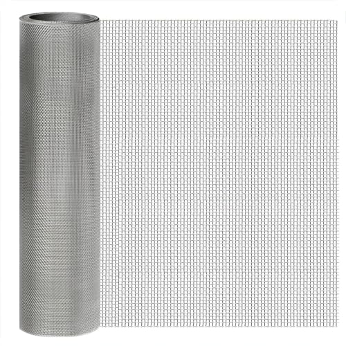 304 Stainless Steel Wire Mesh Screen 8 Mesh, 15.7"x 147", 2.5mm Hole - size: 15.7"x147"(40x375cm), style: 8Mesh x 0.6mm