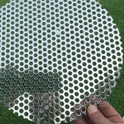 12" Diameter Round Slices Perforated Metal Sheets 19 Gauge Opening 1/3"(About 8 mm) Expanded Metal Mesh Perforated Plate 304 Stainless Steel Sheet Mesh Round Screen Panel Decorative Me - size: Round 12"