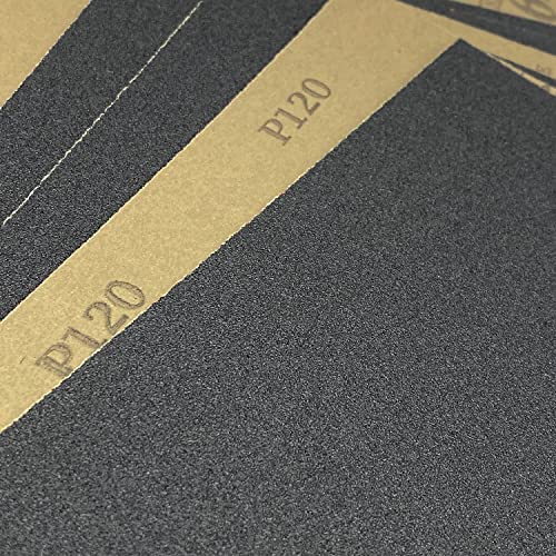 120 Grit Wet Dry Sandpaper, 10PCS 9x11 Inch Silicon Carbide Sanding Sheets - style: Grit 120
