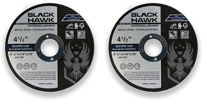 BHA 4.5" x1/16 x7/8" Cut-Off Wheels for Metal & Stainless - 50 Pack - size: 4.5” x 1/16” x 7/8” (Pack of 2)