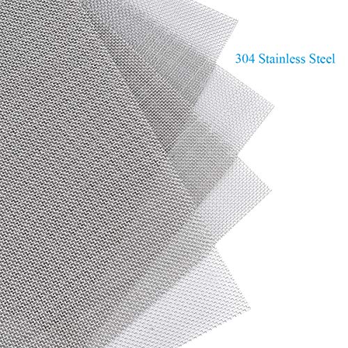 Valchoose 4PACK Stainless Steel Woven Wire Mesh Never Rust 11.8"X8.2" - size: 11.8"X8.2"(300X 210mm)