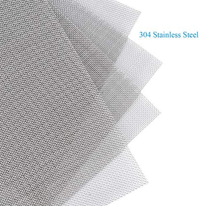 Valchoose 4PACK Stainless Steel Woven Wire Mesh Never Rust 11.8"X8.2" - size: 11.8"X8.2"(300X 210mm)
