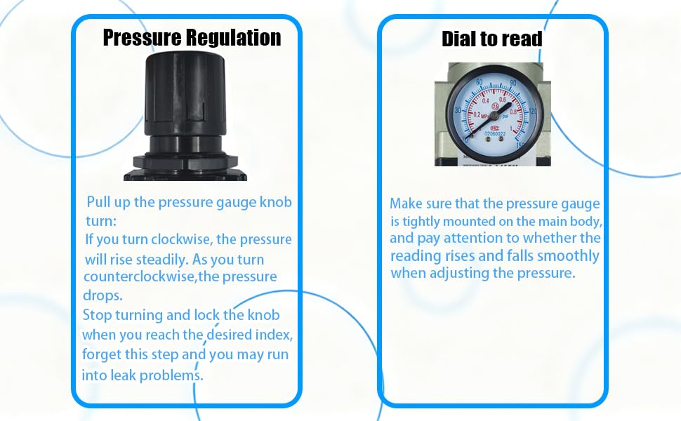LTPC 1" NPT Compressed Air Filter Regulator Combo Piggyback, 5 Micron Brass Element, Poly Bowl, Semi-Auto Drain, Metal Bracket, 0-150 psi AW5000-10